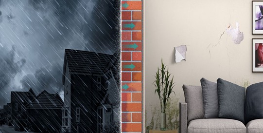 Penetrating damp treatment for brick and masonry walls