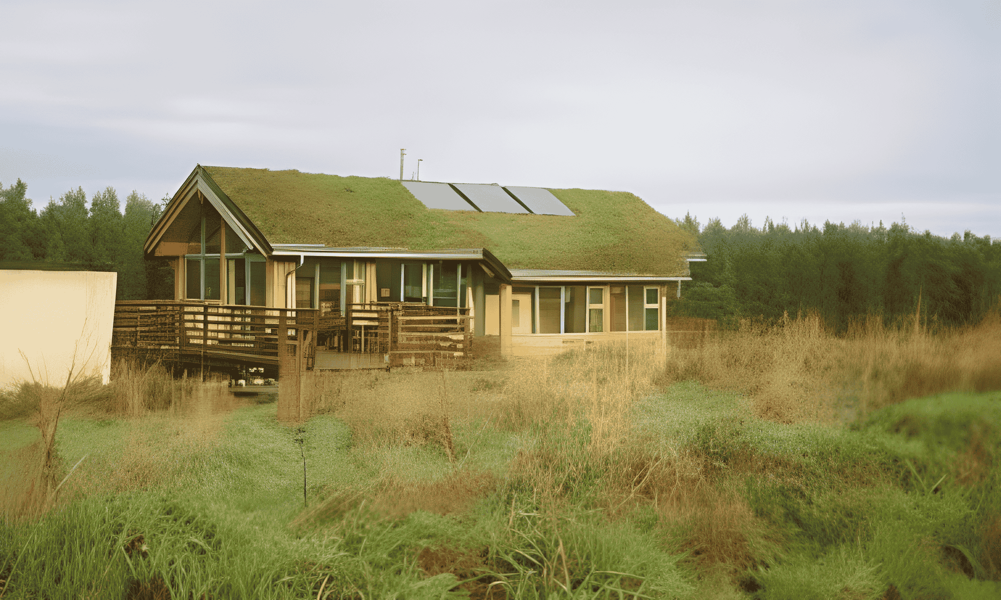 Green roof waterproofing system installed on a modern building