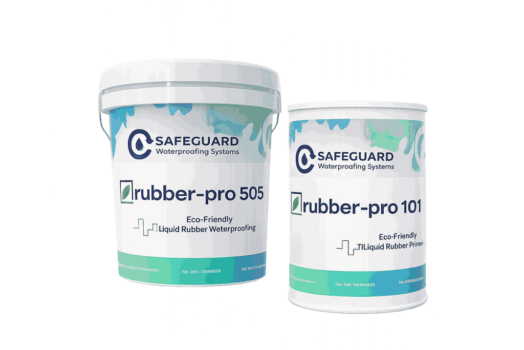 liquid rubber roof waterproofing in South Africa applied on flat roof