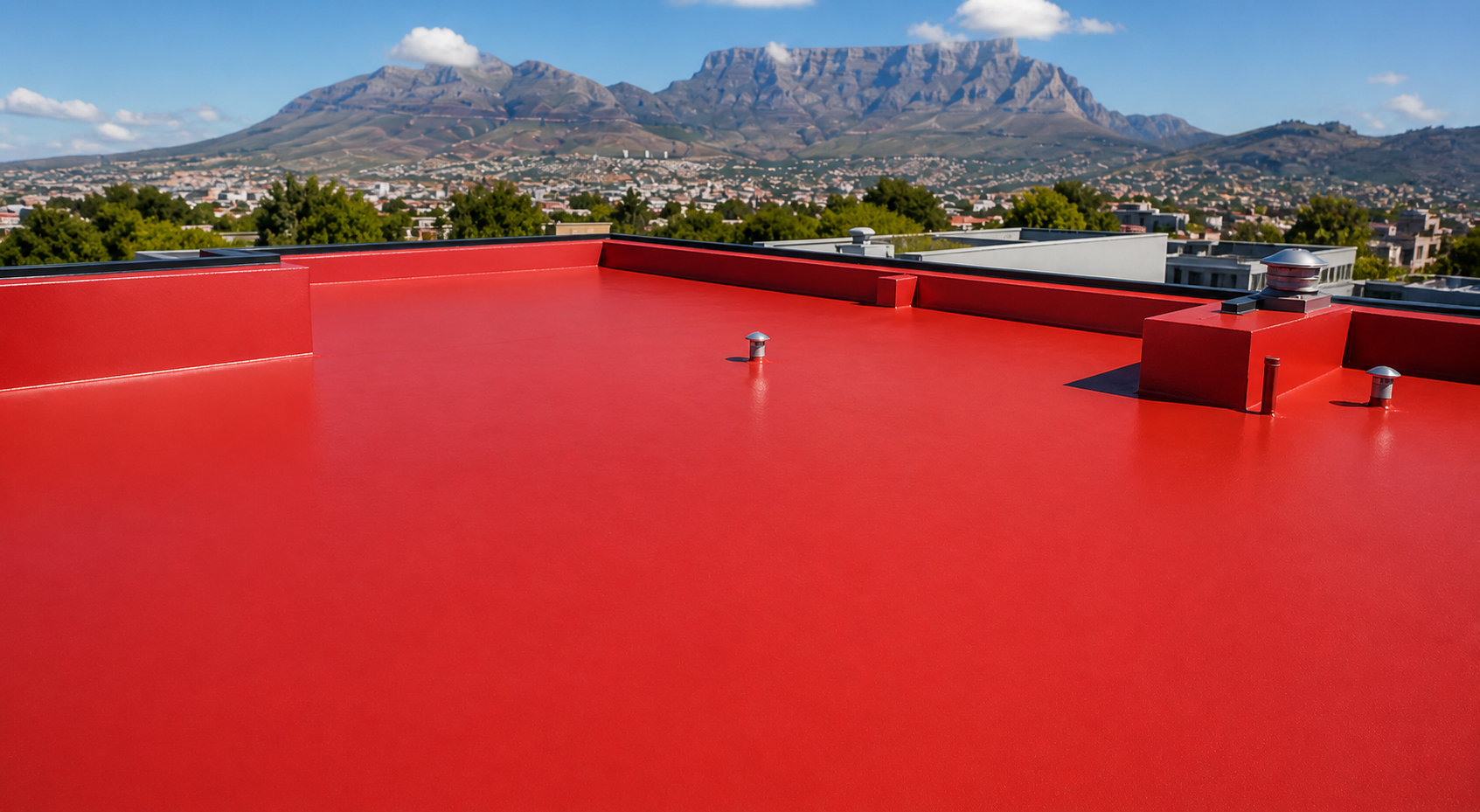 liquid rubber waterproofing South Africa UV resistant coating protecting roof from sun and weather damage